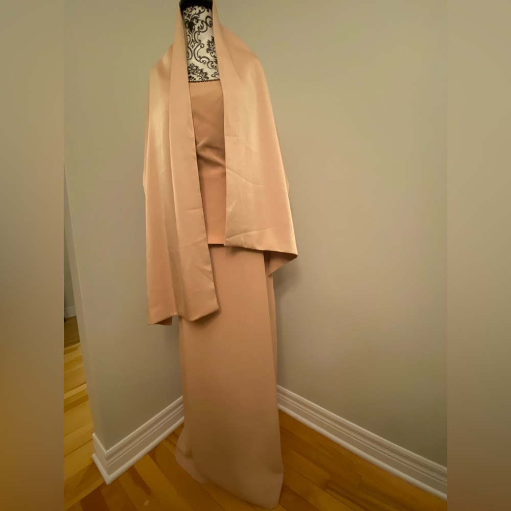 Gorgeous Custom two-piece dress with shawl
